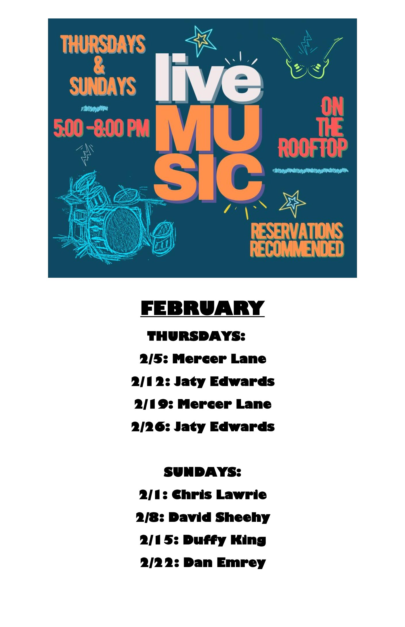 2.2026 ROOFTOP MUSIC SIGN